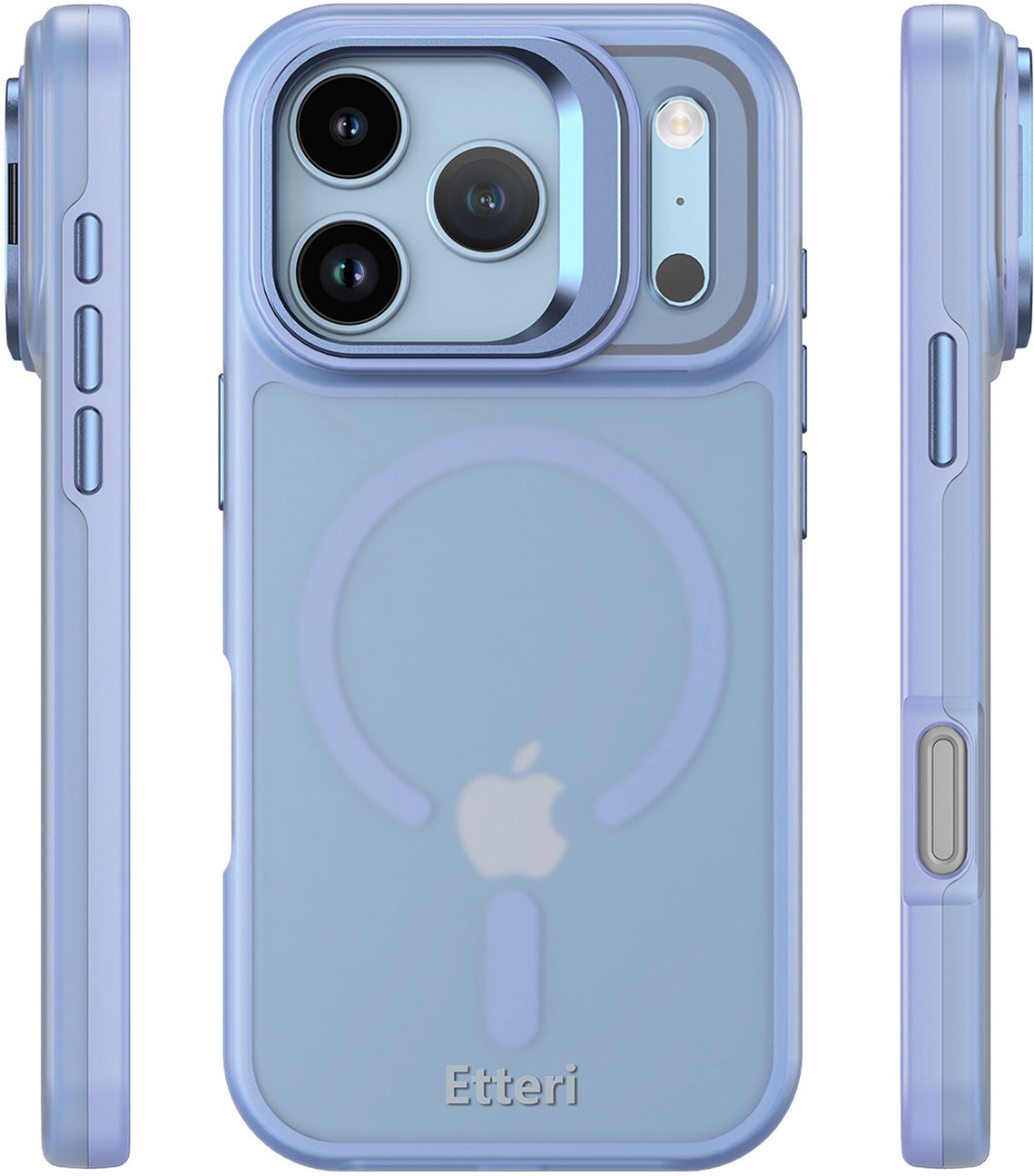 Coque MagSafe pour Apple iPhone 18 Pro / 17 Pro, Etteri, Morning Fog, Bleue