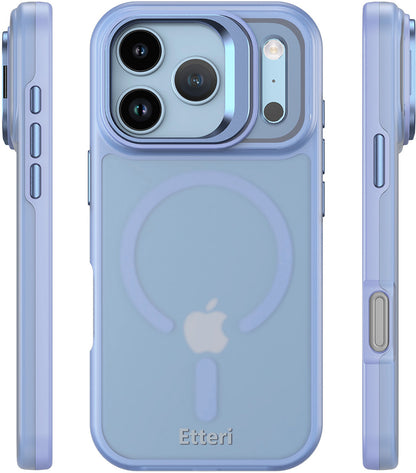 Coque MagSafe pour Apple iPhone 18 Pro / 17 Pro, Etteri, Morning Fog, Bleue