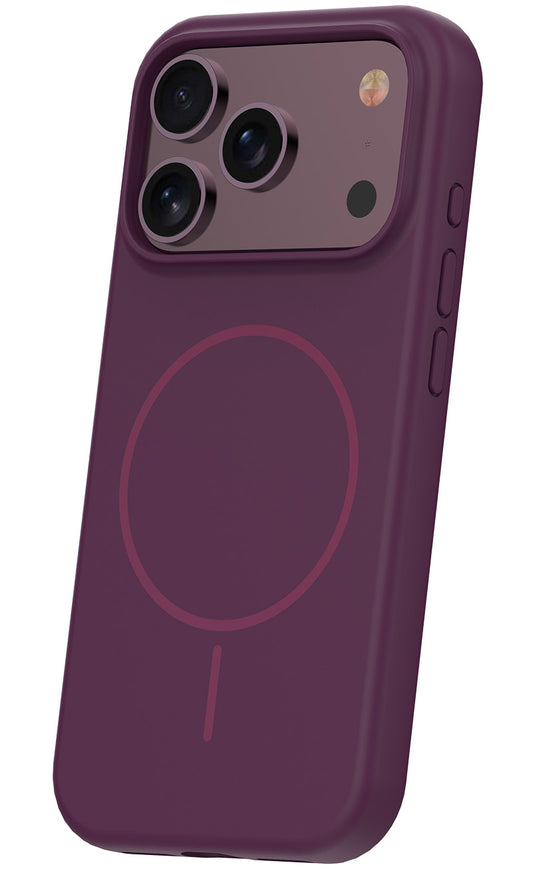 Coque MagSafe pour Apple iPhone 18 Pro / 17 Pro, OEM, Silicone Thin, Bordeaux