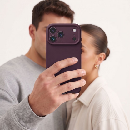 Coque MagSafe pour Apple iPhone 18 Pro / 17 Pro, Tech-Protect, en silicone, bordeaux
