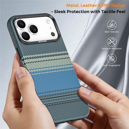 Coque MagSafe pour Apple iPhone 17 Pro Max, OEM, Gradient Rainbow, Bleu marine