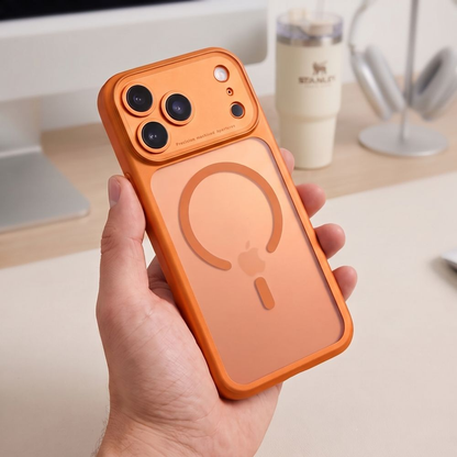 MagSafe Case for Apple iPhone 18 Pro Max / 17 Pro Max, Tech-Protect, MagPeak CC, Matte Orange