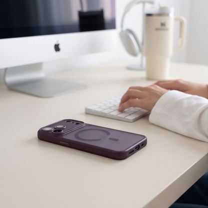 MagSafe Case for Apple iPhone 18 Pro Max / 17 Pro Max, Tech-Protect, MagPrime CC, Matte Burgundy