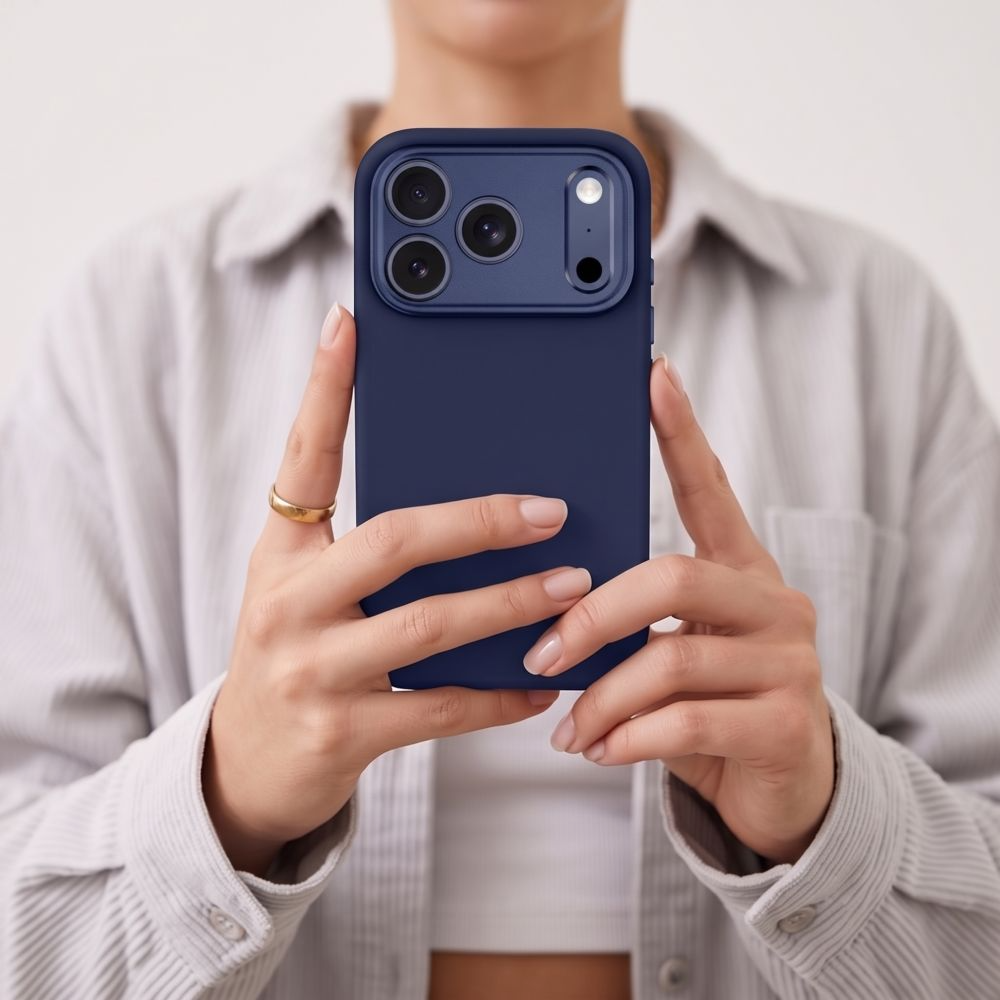 Coque MagSafe pour Apple iPhone 18 Pro Max / 17 Pro Max, Tech-Protect, Uniq CC, Bleu marine