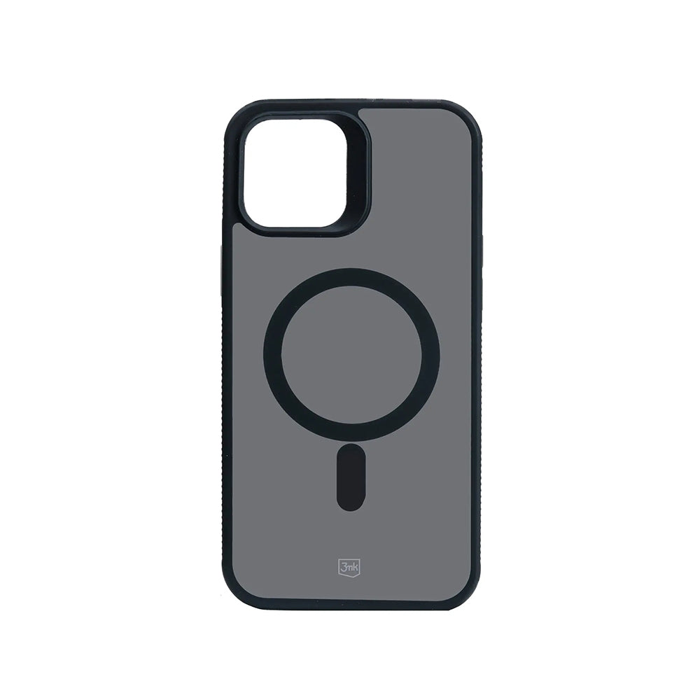 Coque MagSafe pour Apple iPhone 12 / 12 Pro, 3MK, Smoke MagCase, Noire
