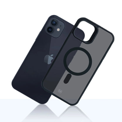 Coque MagSafe pour Apple iPhone 12 / 12 Pro, 3MK, Smoke MagCase, Noire