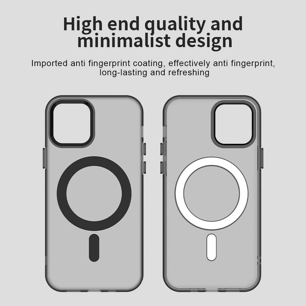 Coque MagSafe pour Apple iPhone 12 / 12 Pro, Techsuit, CandyCase, Noire