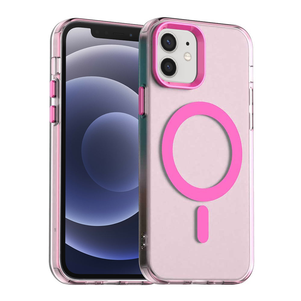 MagSafe Case for Apple iPhone 12 / 12 Pro, Techsuit, CandyCase, Pink