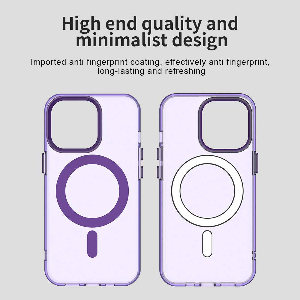 Coque MagSafe pour Apple iPhone 12 Pro Max, Techsuit, CandyCase, Violet
