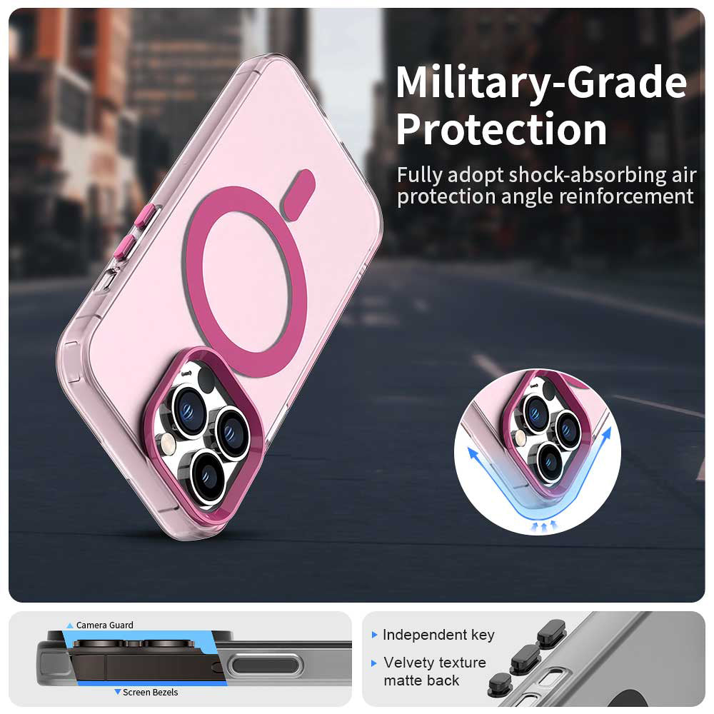 MagSafe Case for Apple iPhone 12 Pro Max, Techsuit, CandyCase, Pink