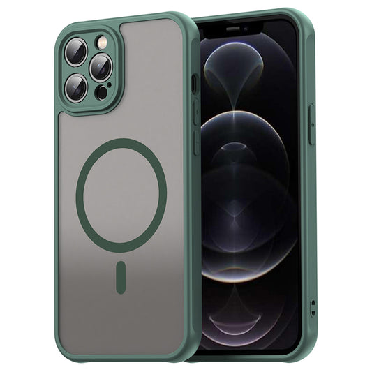 Coque MagSafe pour Apple iPhone 12 Pro Max, Techsuit, HaloFrost II, Vert