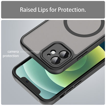 Coque MagSafe pour Apple iPhone 12, Techsuit, HaloFrost II, Noire
