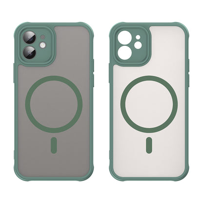 Coque MagSafe pour Apple iPhone 12, Techsuit, HaloFrost II, Vert
