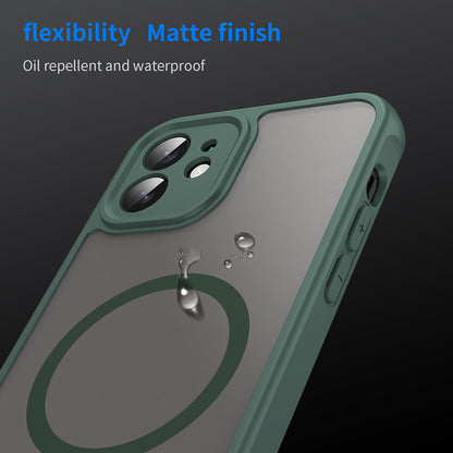 Coque MagSafe pour Apple iPhone 12, Techsuit, HaloFrost II, Vert