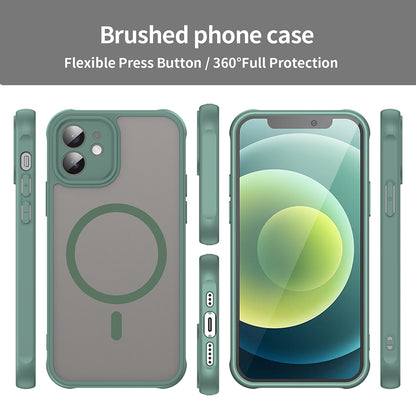 Coque MagSafe pour Apple iPhone 12, Techsuit, HaloFrost II, Vert