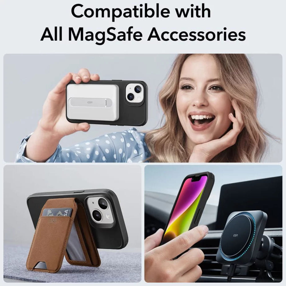 Coque MagSafe pour Apple iPhone 14 / 13, ESR, Classic Hybrid, Noire