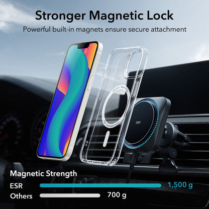 Coque MagSafe pour Apple iPhone 14 / 13, ESR, Classic Hybrid, Transparente