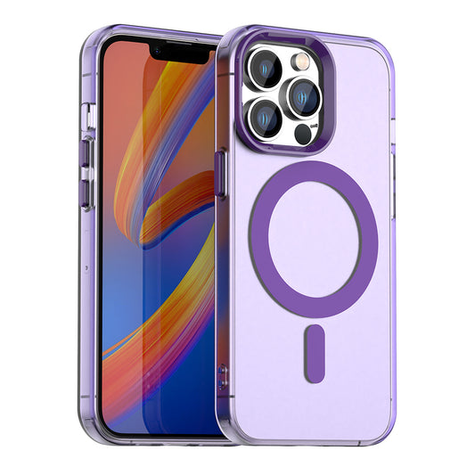 Coque MagSafe pour Apple iPhone 13 Pro Max, Techsuit, CandyCase, Violet