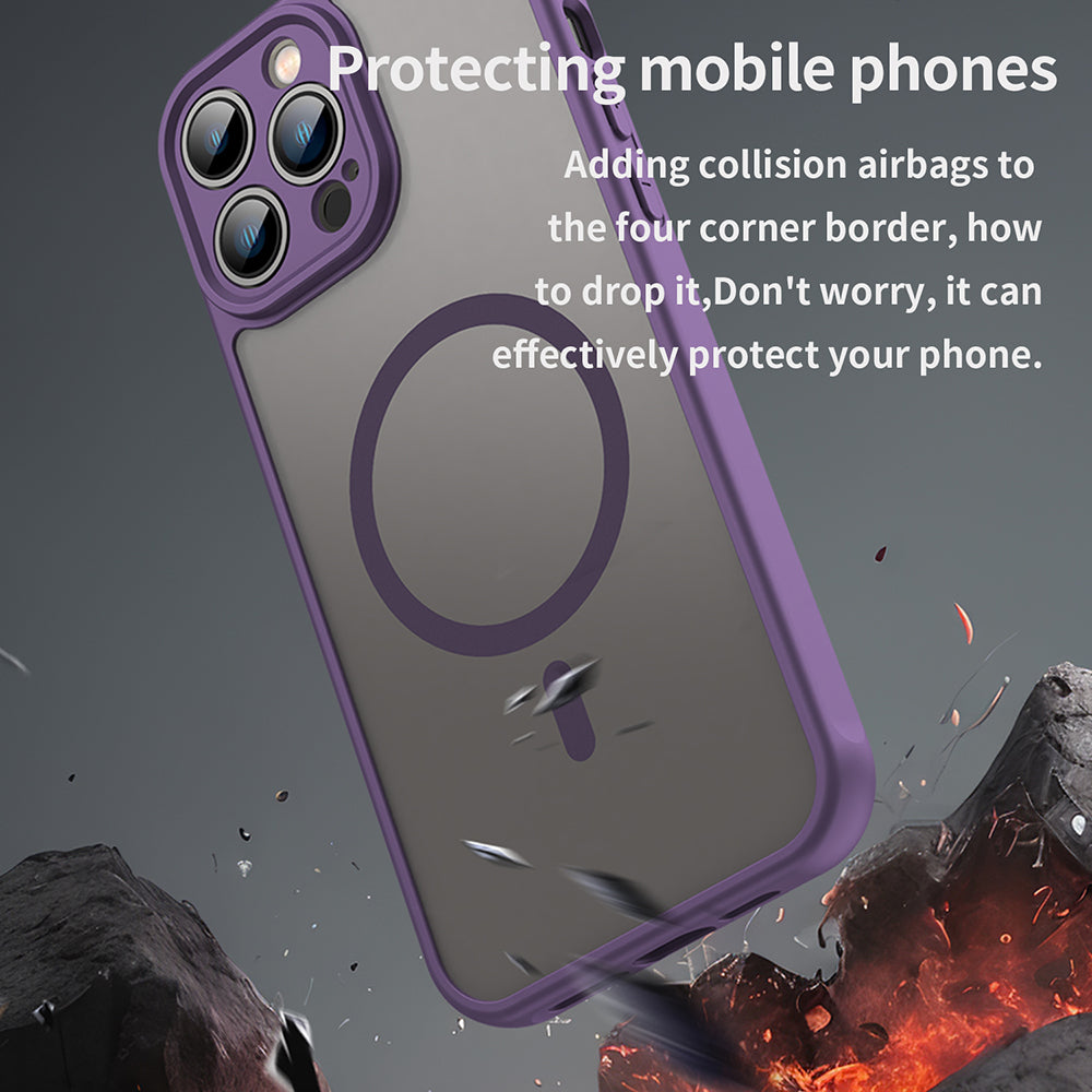 Coque MagSafe pour Apple iPhone 13 Pro Max, Techsuit, HaloFrost II, Violet