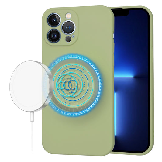 Coque MagSafe pour Apple iPhone 13 Pro Max, Techsuit, SoftFlex, Matcha
