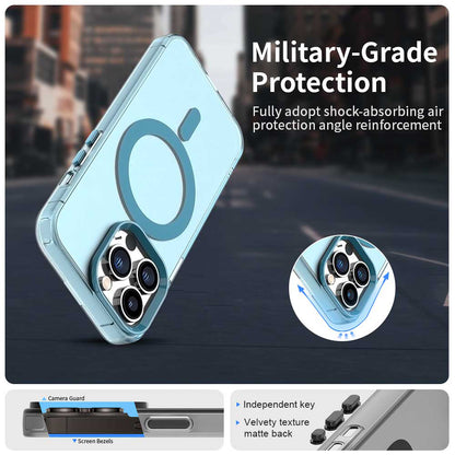 Coque MagSafe pour Apple iPhone 13 Pro, Techsuit, CandyCase, Bleue