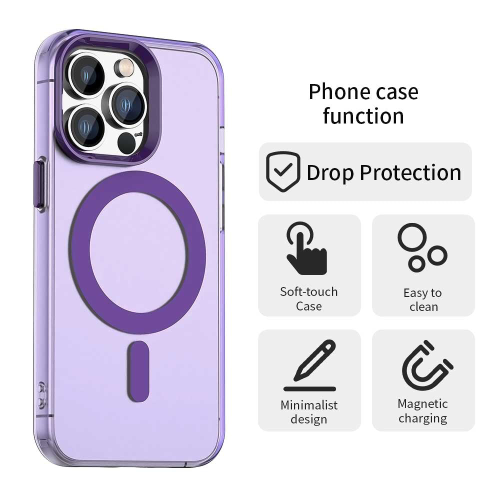 Coque MagSafe pour Apple iPhone 13 Pro, Techsuit, CandyCase, Violet