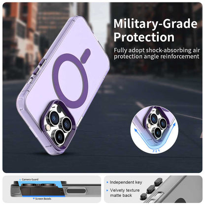 Coque MagSafe pour Apple iPhone 13 Pro, Techsuit, CandyCase, Violet
