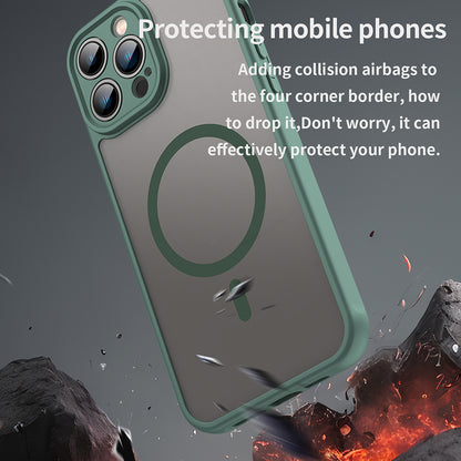 Coque MagSafe pour Apple iPhone 13 Pro, Techsuit, HaloFrost II, Vert