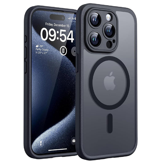 MagSafe Case for Apple iPhone 13 Pro, Techsuit, PureFrost, Black
