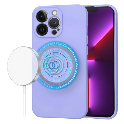 Coque MagSafe pour Apple iPhone 13 Pro, Techsuit, SoftFlex, Violet Clair