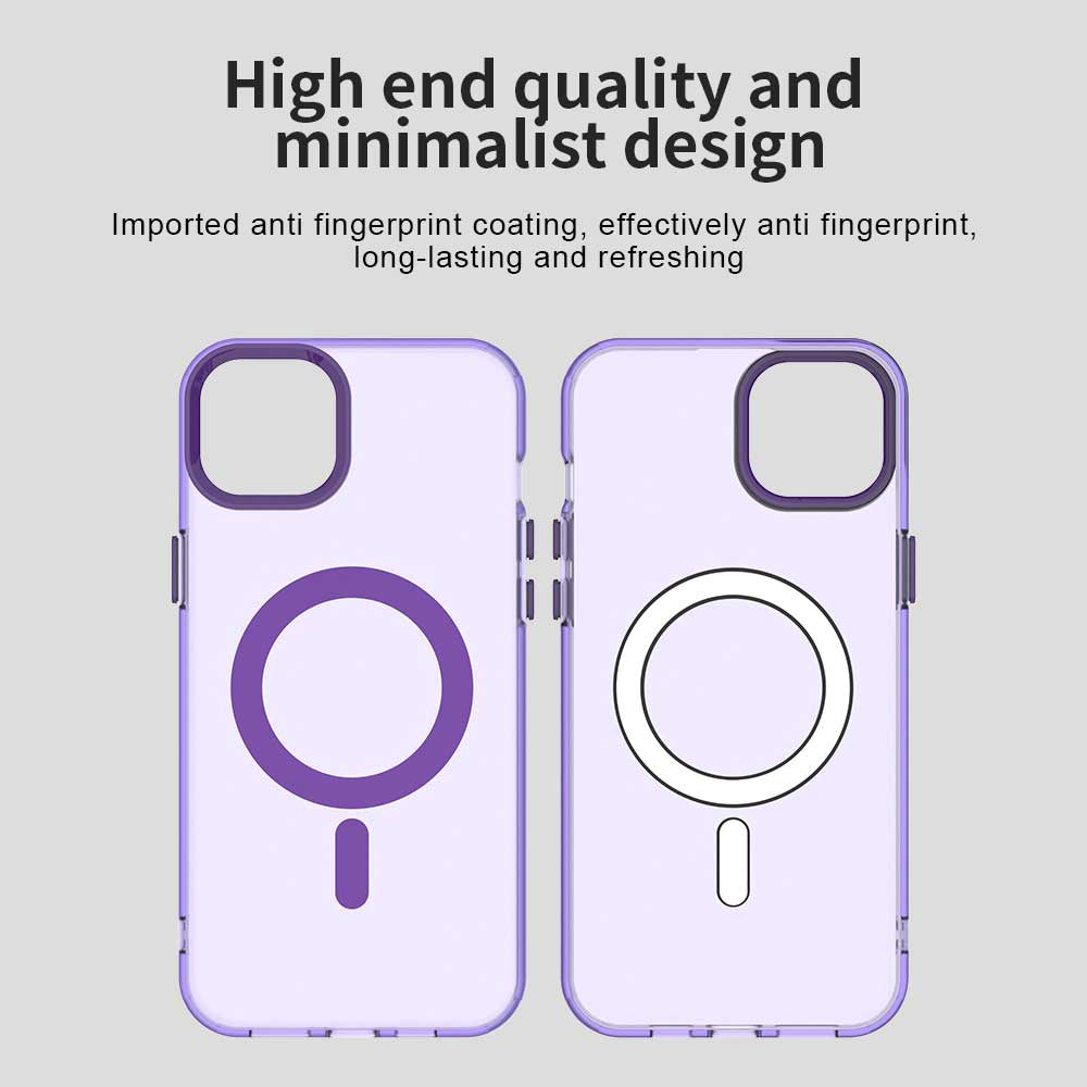 Coque MagSafe pour Apple iPhone 13, Techsuit, CandyCase, Violet