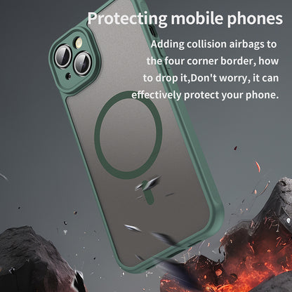 Coque MagSafe pour Apple iPhone 14 Plus, Techsuit, HaloFrost II, Vert