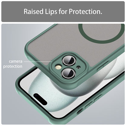 Coque MagSafe pour Apple iPhone 14 Plus, Techsuit, HaloFrost II, Vert