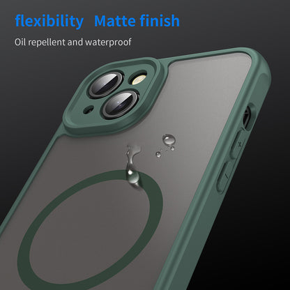 Coque MagSafe pour Apple iPhone 14 Plus, Techsuit, HaloFrost II, Vert