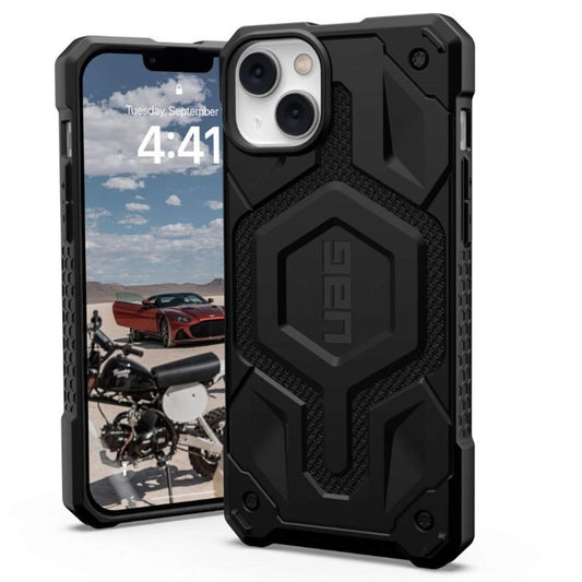 Coque MagSafe pour Apple iPhone 14 Plus, Urban Armor Gear, Monarch Pro Kevlar, Noire