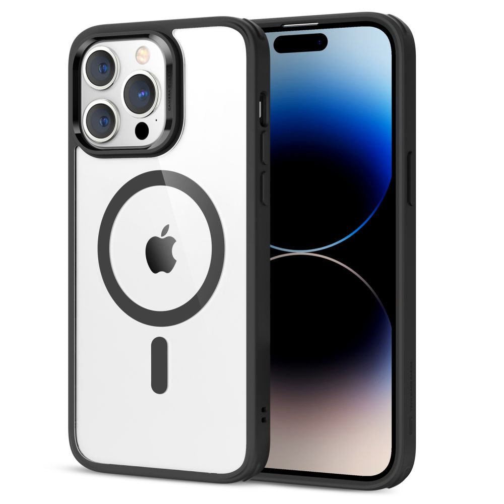 Coque MagSafe pour Apple iPhone 14 Pro, ESR, Classic Hybrid, Noire Transparente