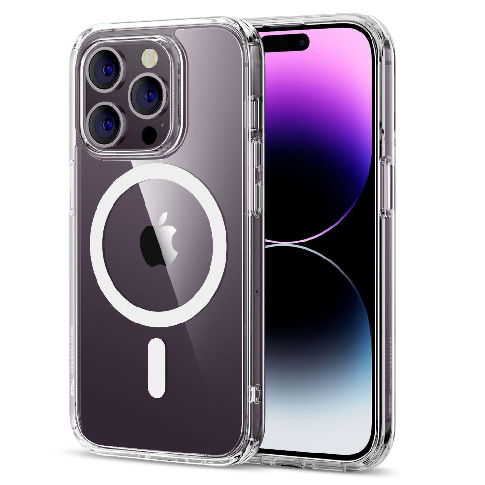 Coque MagSafe pour Apple iPhone 14 Pro, ESR, Classic Hybrid, Transparente