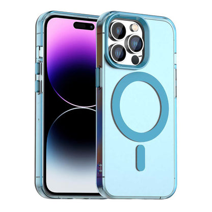 Coque MagSafe pour Apple iPhone 14 Pro Max, Techsuit, CandyCase, Bleue