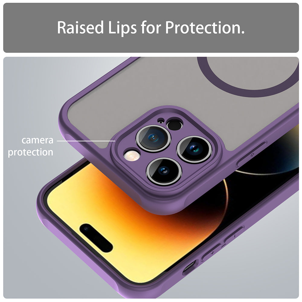 Coque MagSafe pour Apple iPhone 14 Pro Max, Techsuit, HaloFrost II, Violet