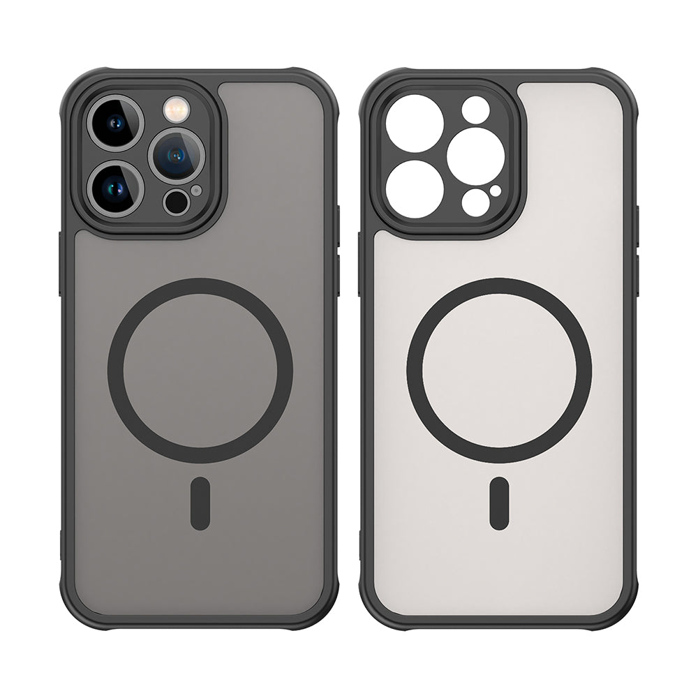 MagSafe Case for Apple iPhone 14 Pro Max, Techsuit, HaloFrost II, Black