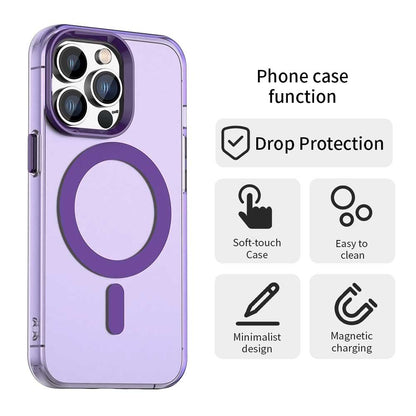 Coque MagSafe pour Apple iPhone 14 Pro, Techsuit, CandyCase, Violet