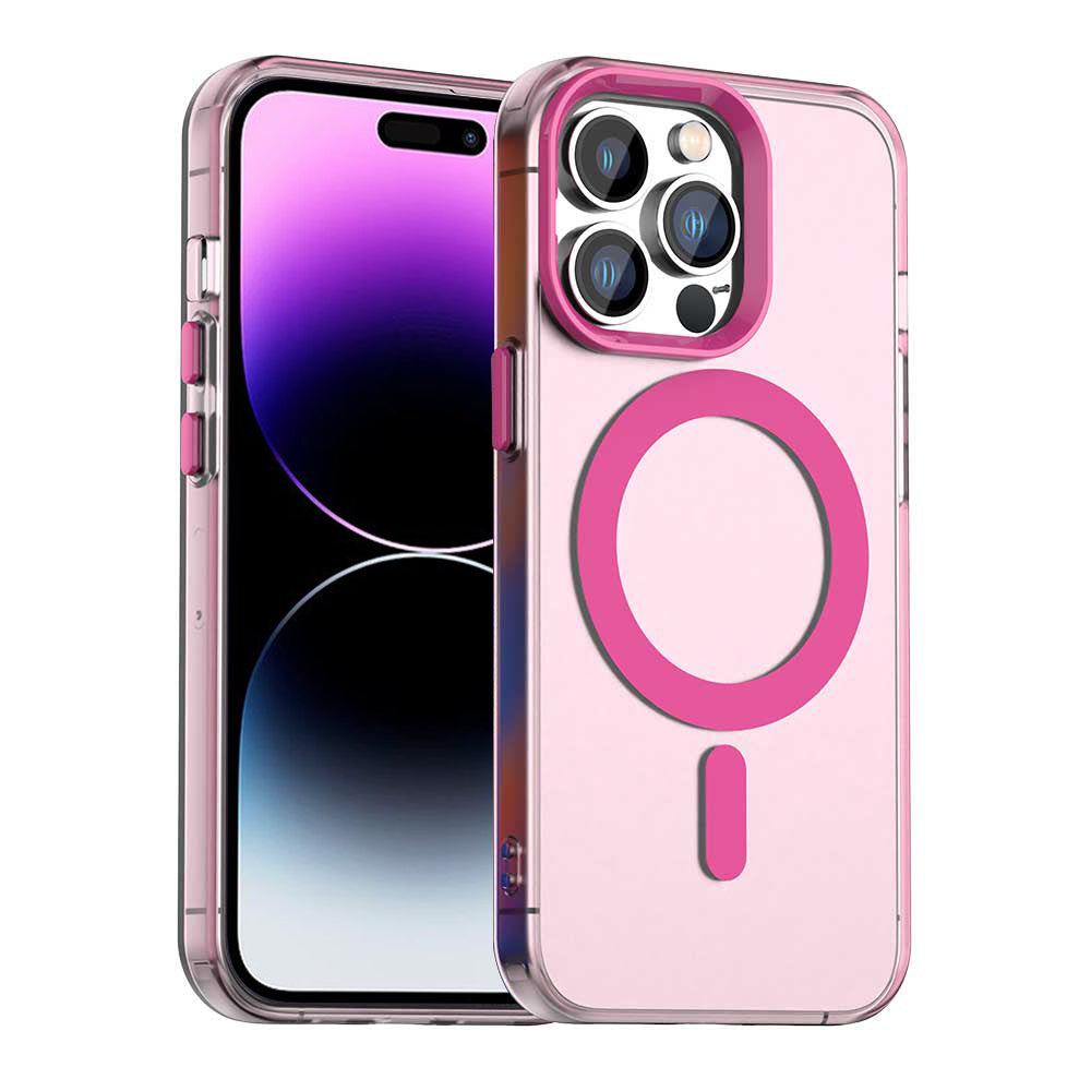Coque MagSafe pour Apple iPhone 14 Pro, Techsuit, CandyCase, Rose