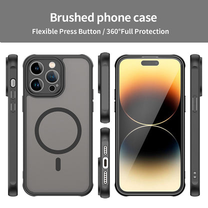 Coque MagSafe pour Apple iPhone 14 Pro, Techsuit, HaloFrost II, Noire