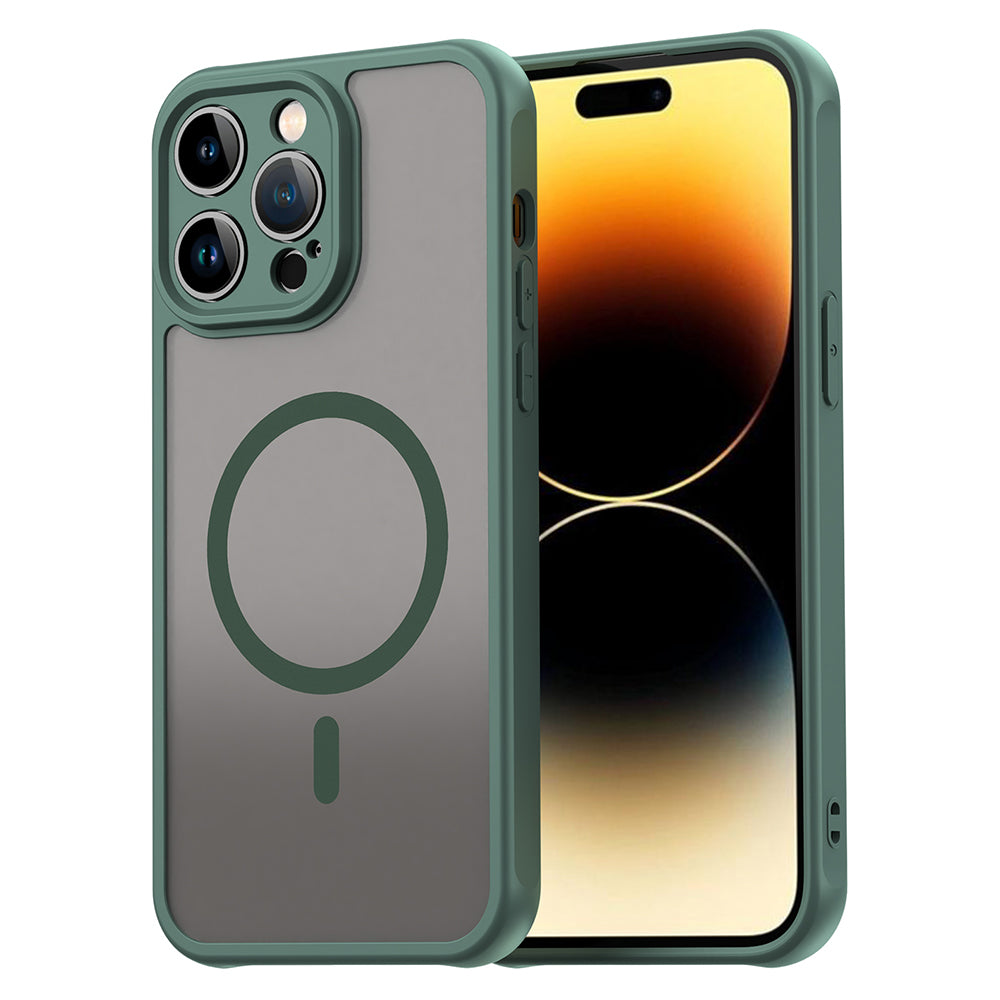 Coque MagSafe pour Apple iPhone 14 Pro, Techsuit, HaloFrost II, Vert