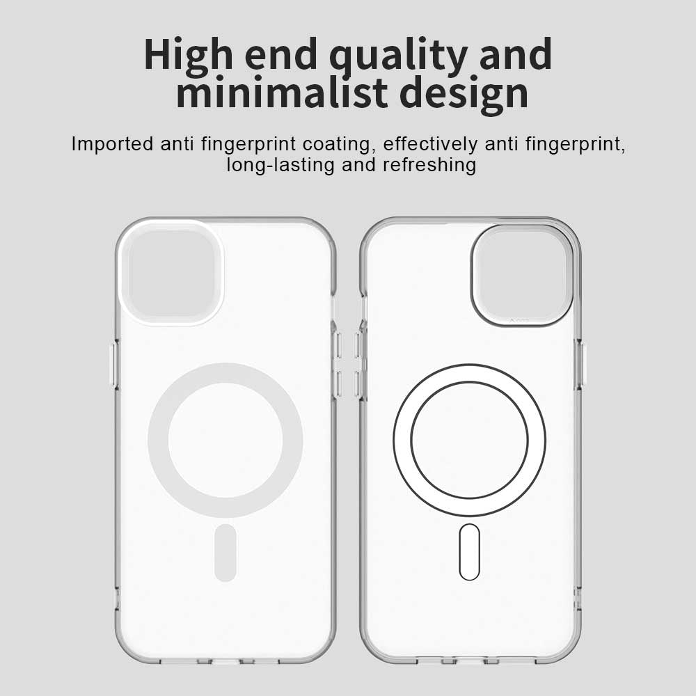 Coque MagSafe pour Apple iPhone 14, Techsuit, CandyCase, Blanche