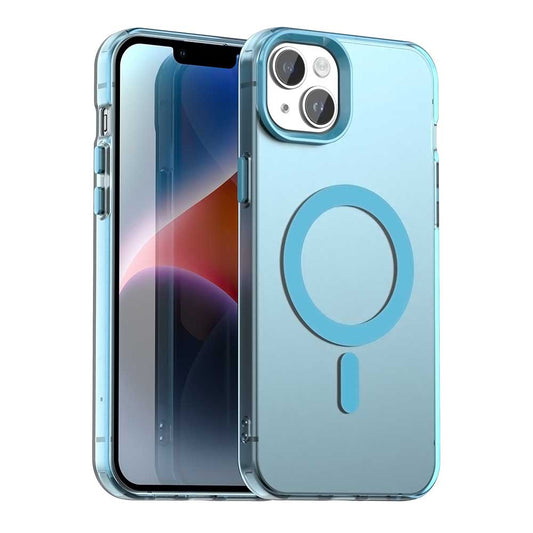 Coque MagSafe pour Apple iPhone 14, Techsuit, CandyCase, Bleue