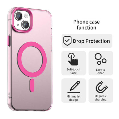 Coque MagSafe pour Apple iPhone 14, Techsuit, CandyCase, Rose