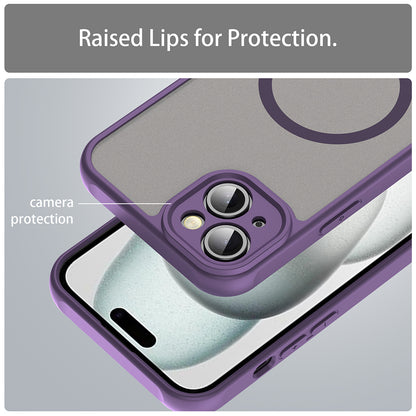 Coque MagSafe pour Apple iPhone 14, Techsuit, HaloFrost II, Violet
