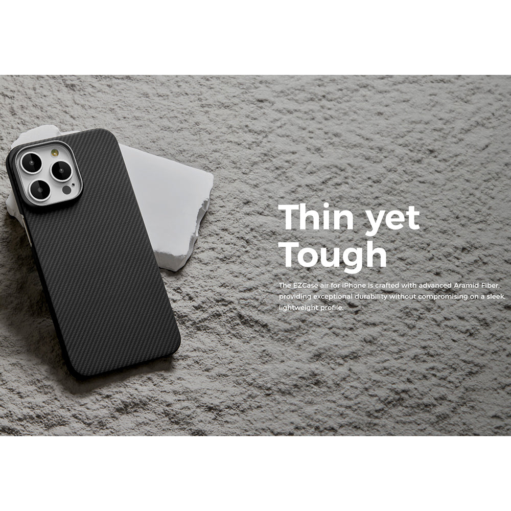 Étui MagSafe pour Apple iPhone 15, Edizard, Air, Noir