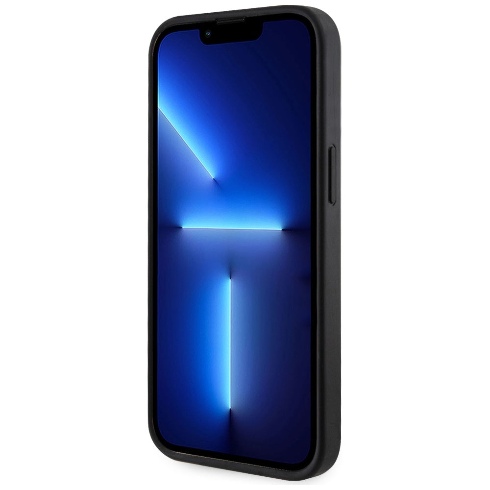 Étui MagSafe pour Apple iPhone 15, Guess, Cardslot 4G Stripes, Noir